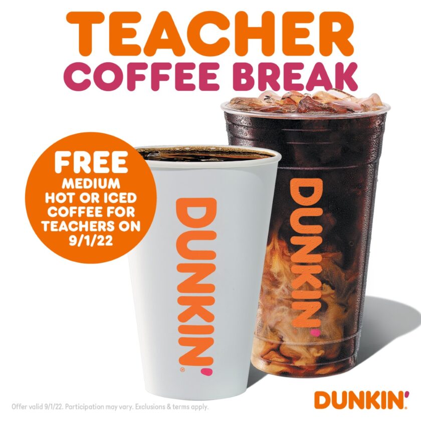 Dunkin' Donuts offre du café gratuit aux enseignants le 1er septembre